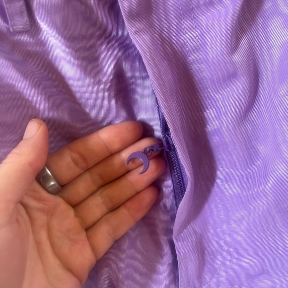 Marine Serre Purple High-Waisted Pants - Picture 10 of 12